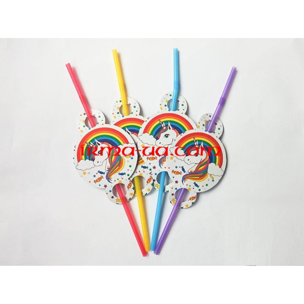 Трубочки "Єдиноріг райдужний"