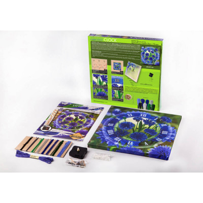 Вишивка гладдю і бісером "Embroidery clock"