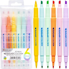 Набір текстових маркерів двосторонніх 6 кольорів ST892-6 (115677)