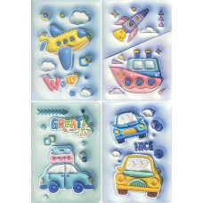 Блокнот з об'ємним малюнком 80 арк, клітинка 3D LT32609