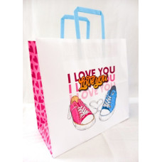 Пакет паперовий з ручками Крафт білий 320х150х300 KGB 323015-25