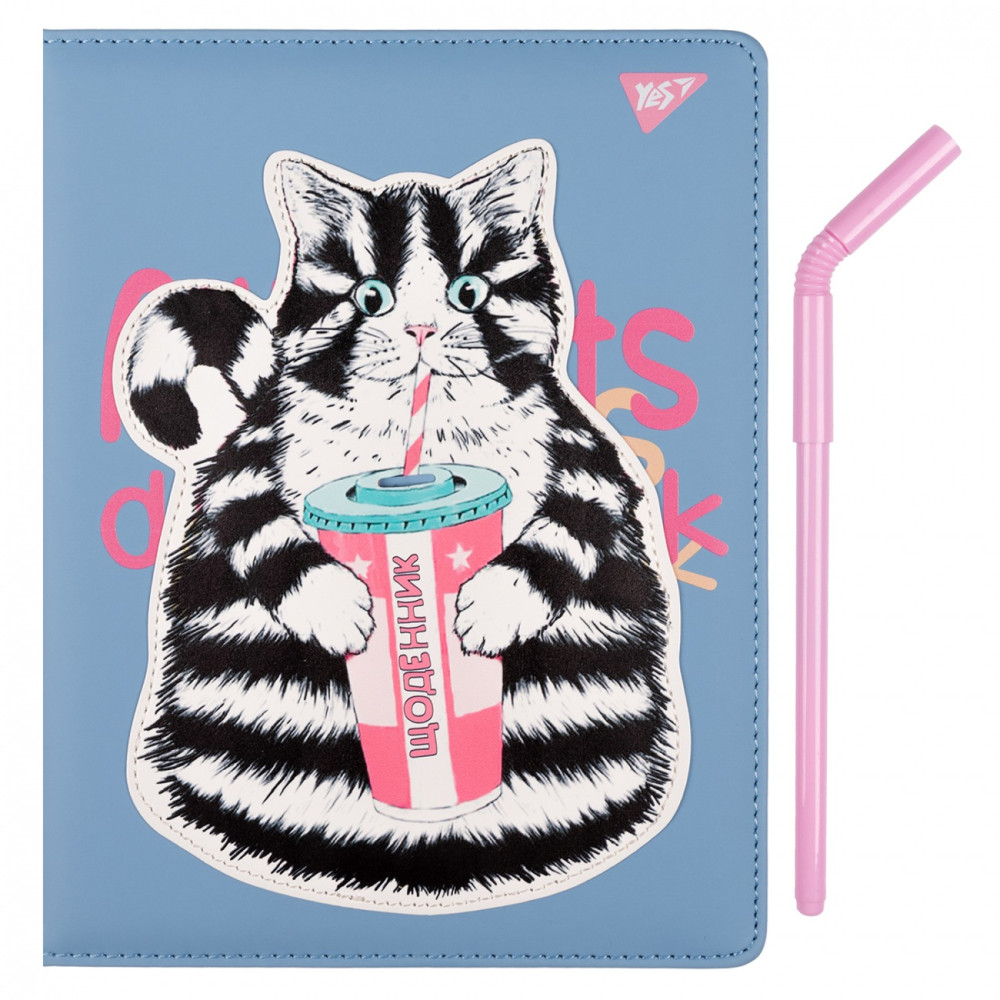 Щоденник шкільний YES PU Cat 911506