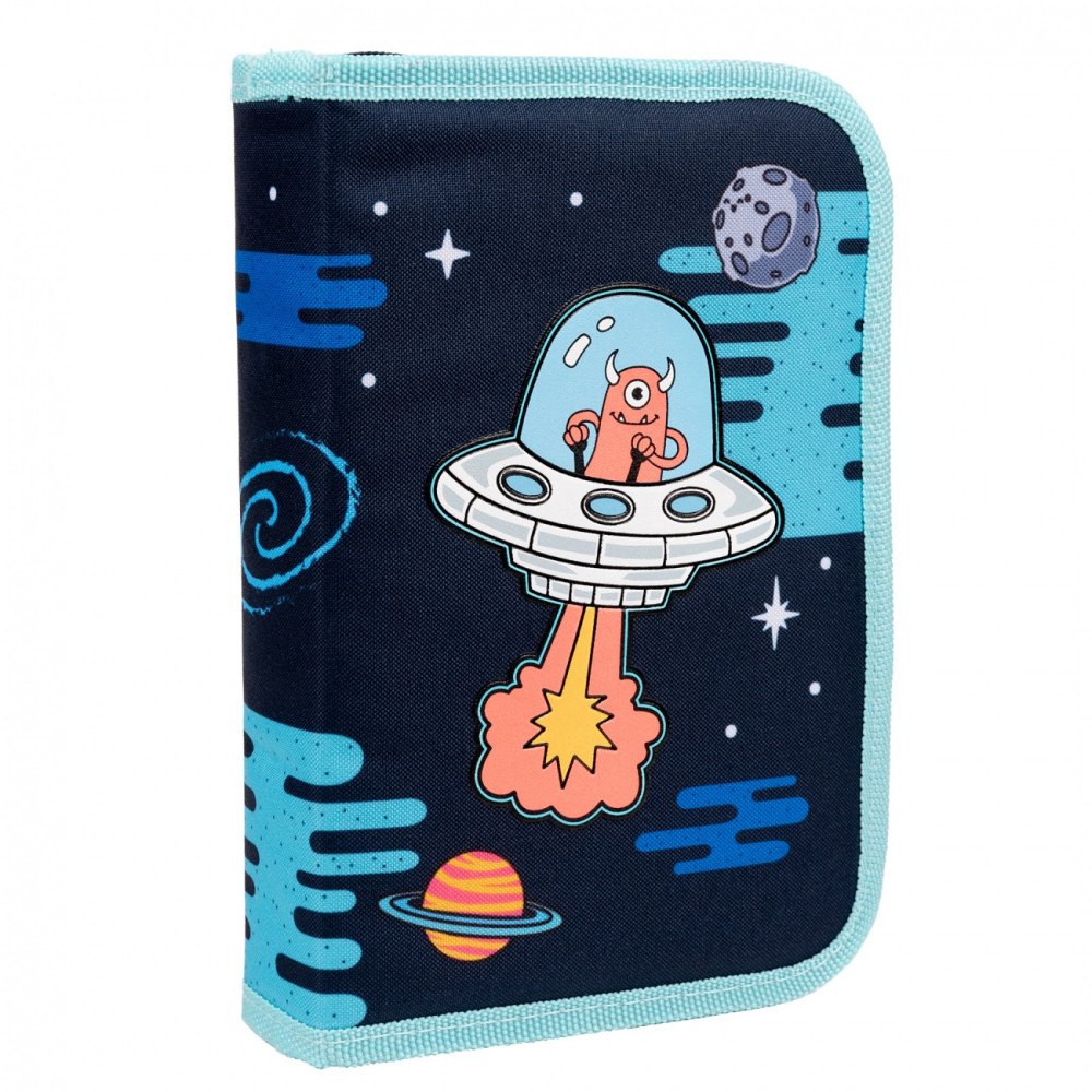 Пенал твердий 1Вересня одинарний з двома клапанами HP-04 Out Of Space 533457