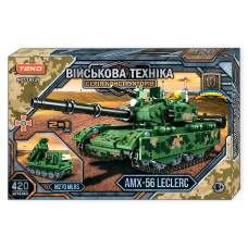 Конструктор “Військова техніка” 18529 (24) "Teko", 420 деталей, 2 в 1, танк + РСЗВ, в коробці