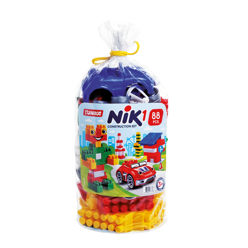 Конструктор дитячий "NIK-1" (88 дет) (пакет) 671863
