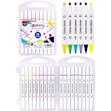 Фломастер двосторонній 18 кольорів "Children Marker" 190-18 в пластиковому боксі (106919)