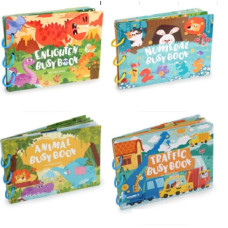 Логічна книжка C 73244 (36) 10 сторінок із завданнями, знімні кільця, липучки, в коробці,