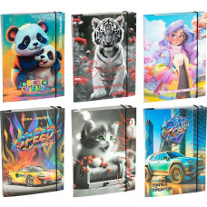 Тека для зошитів В5 ламінована на гумці (80089)