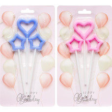 Набір свічок для торта 3шт JY-1060