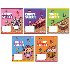Зошит шкільний 1B Candy sweet А5 12 аркушів лінія (767217)