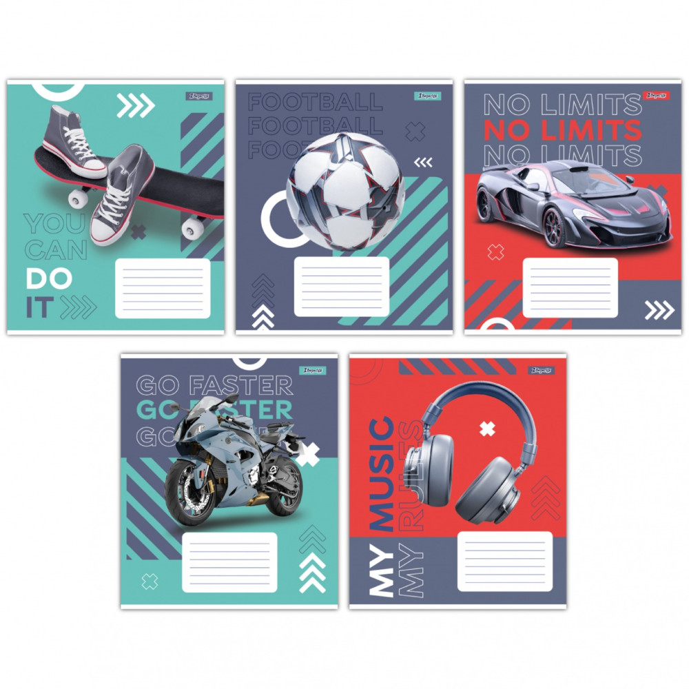 Зошит для записів 1В No limits А5 36 аркушів клітинка (767330)