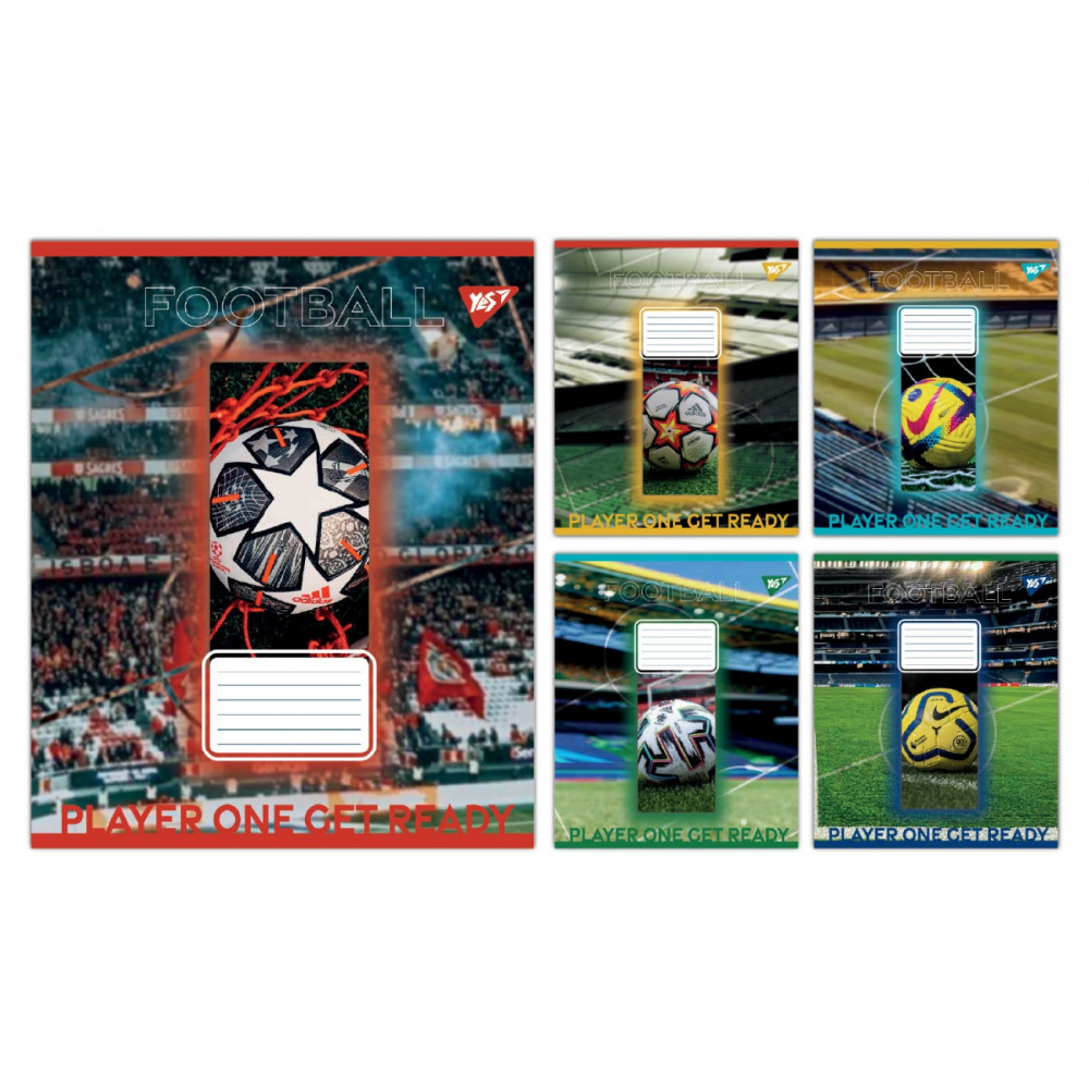 Зошит учнівський загальний Yes Football stadium А5 36 аркушів лінія (767750)