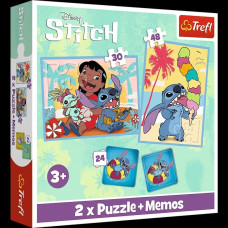 Пазли  35851 Trefl "2 in1+memos" Lilo&Stitch Щасливі