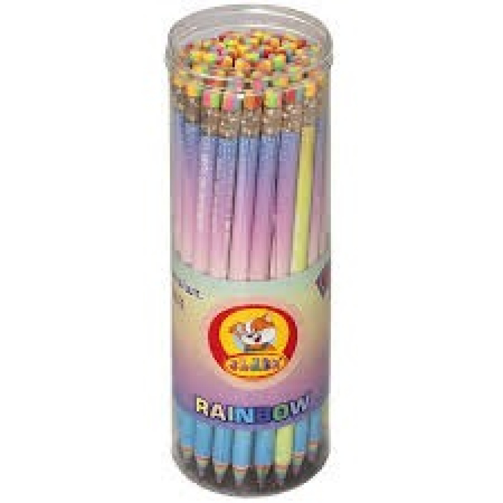 олів.граф., НВ, з ластиком, кругл., RAINBOW, (48шт.в тубі), асорті,146C,CLASS