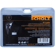 бедж підвісний,гориз.,РVC, 250 мкм, 90х55мм,4343, Scholz