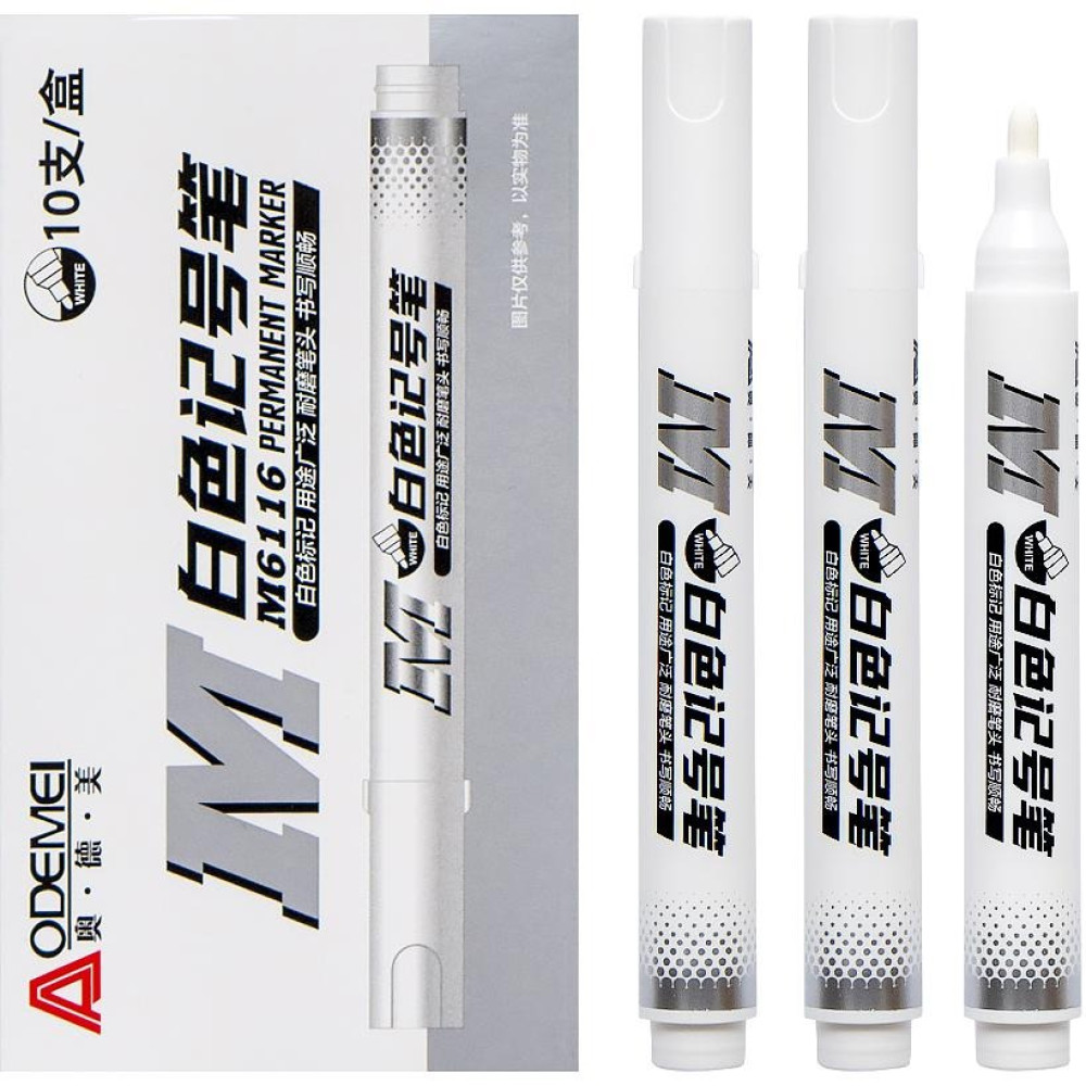 Маркер перманентний білий 6116 "Odemei" (115530)