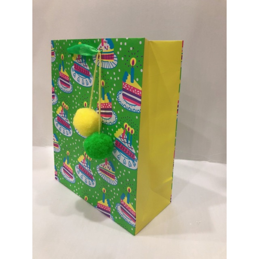 Пакет паперовий, 35х37х12 см Папір крейдований 140г/м2 Яскравий друк Pantone, матова ламінація, GB-21150