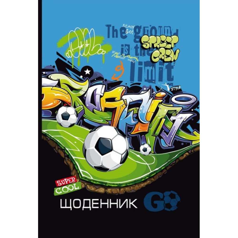 Щоденник 7БЦ, Матова ламінація, вибірковий об'ємний уф-лак + гліттер (кольоровий) розмір 165х240 мм, 40 аркушів 25074