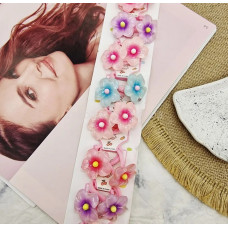 Резинка для волосся мікрофібра квіточка 2,5 см (20) СА-8