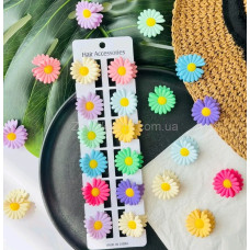 Краб для волосся ромашка яскрава 2,5 см (12) ВН-44-55