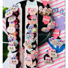 Резинка для волосся мікрофібра Лабубу (20) ВН-44-58