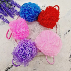 Бантик на резинці м'ячик різнокольоровий 6 см (20) Л-05-89