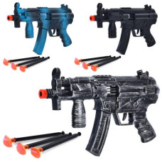 Автомат 822-69-70-71 (240шт) 26см, стріляє присосками 3шт, 3 кольори,у пакеті 30-18-4см