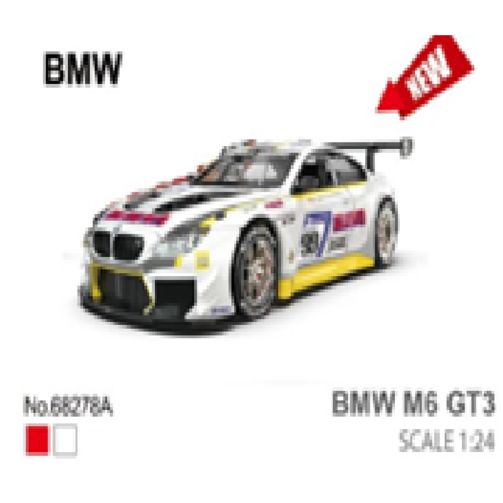 Іграшка машина мет. АВТОПРОМ арт. 68278A(W) (12шт) 1:24 BMW M6 GT3, батар,світло,звук,відкр.двері,кор. 24,5*12см