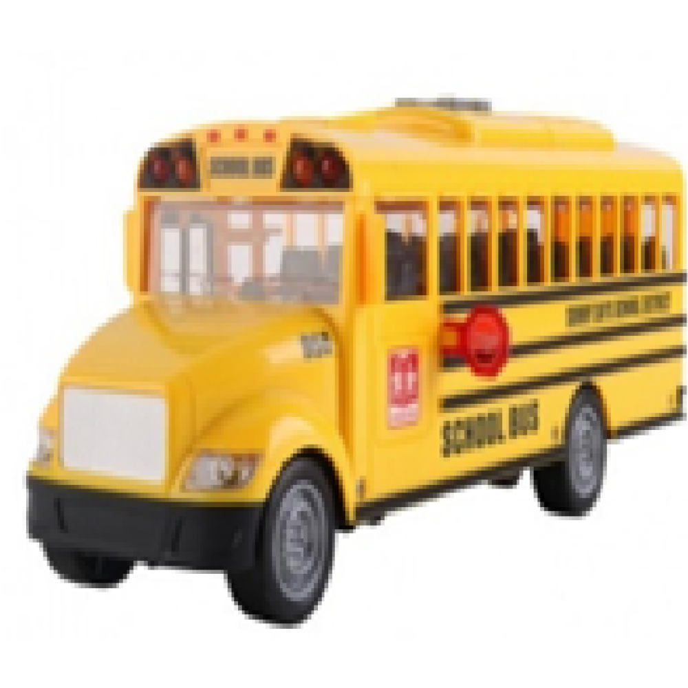 Іграшка автобус мет. АВТОПРОМ  арт. 10003 (48шт/2)  5" American school bus, відкр.двері, у кор.16,5*7*8см