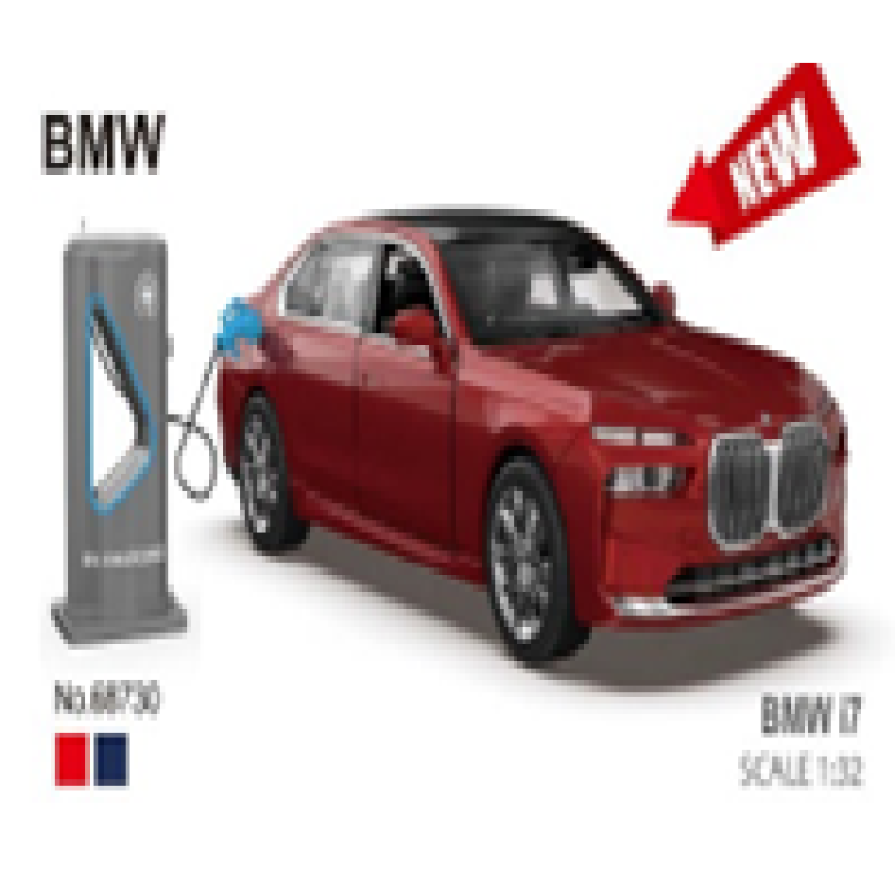 Іграшка машина мет. АВТОПРОМ арт. 68730 (32шт/2)  1:32 BMW I7,батар.,світло,звук,відкр.двері,капот,багаж., у кор.20*9*9см