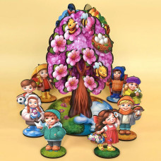 Гра на липучках "Пори року абрикоса" (10x32x24 мм) ПСД295