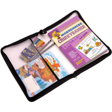 Тека А4-333 на змійці з сіточкою прозора 3 кольори (97330)