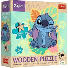 Пазли "50 Wooden" Lilo&Stitch Щасливий Стіч Trefl 20281