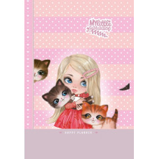 Блокнот "HAPPY PLANNER", розмір 135х197 мм, 96 аркушів, 7БЦ, обкладинка Матовова ламінація з Вибірковим лаком, з Глітером 21473