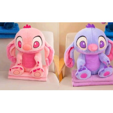 Стіч з пледом  фіолетовий , рожевий HS-8075 50см