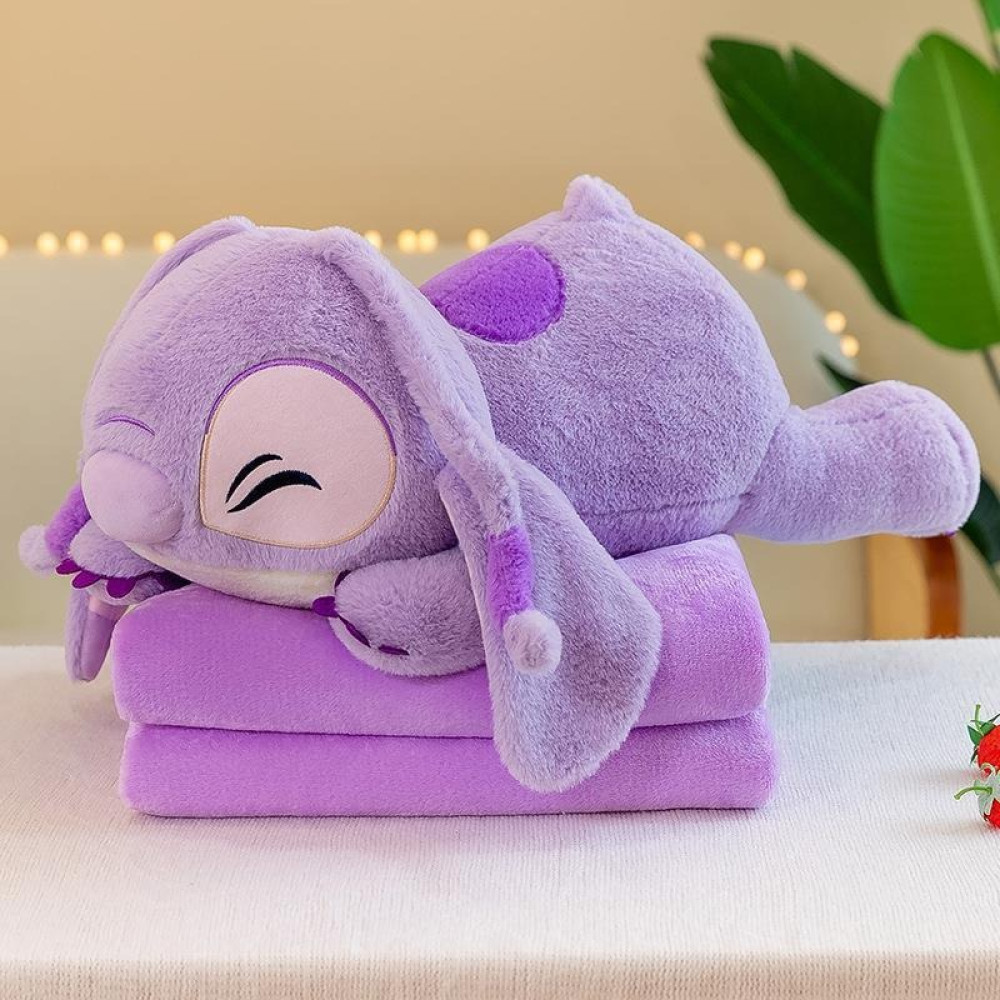 Стіч з пледом  фіолетовий , рожевий HS-8075 50см