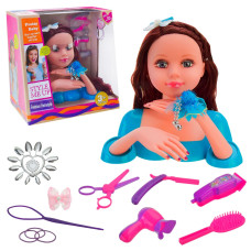 Голова для зачісок арт. 3393 (18шт/2)   аксес для зачіски короб. 28*30*7см