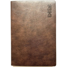 Щоденник Датований 2026, Тверда Обкладинка зі штучної шкіри, формат А5, 320 стор, дизайн - 9905