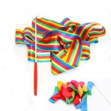 Гімнастична стрічка, 4 метри, яскрава, пак. 45*5см