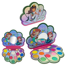 Косметика арт. IG3027 (384шт/16)   палетка, у вигляді мушлі, кисточка короб. 11*15см