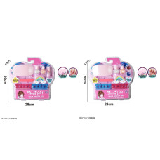 Косметика арт. 767-5/6 (120шт/2)   мікс 2 види, лак для нігтів, лампа для лаку, аксес слюда 26*3,5*28см