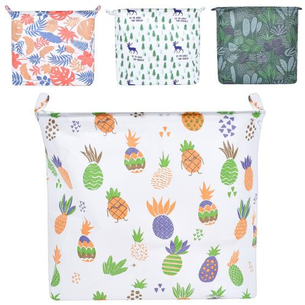 Кошик для іграшок MR 0652-1 (40шт) 50-40-в41см, на зав'язці, 2корот. ручки, 4 види, кул, 50-41-1см