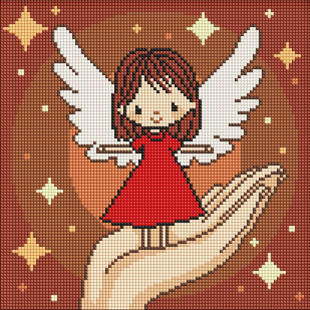 Набір з алмазною мозаїкою для дітей "Долоня дива" 30х30см AMO8197