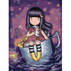 Набір для розпису по номерах для дітей "A Night's Quest Santoro Gorjuss Collection" 30х40см KHO8673