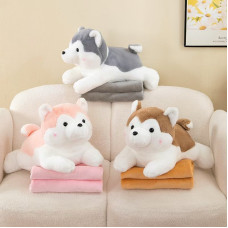 М'яка Іграшка Песик  з пледом 60см