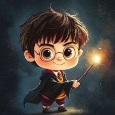 Алмазна мозаїка "Чарівник" S10138 ТМ Dreamtoys, 20x20 см, на рамці, 21x21x2,5 см, в коробці