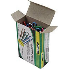 скрiпки, 28мм, 100шт., прямі, РVC, кольори .в ас-ті, 4-322, 4Office