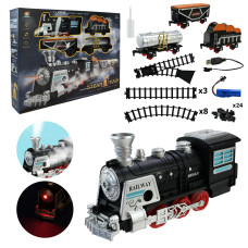 Залізниця 699-27A (10шт/2) акум.,світло, звук, дим, короб.53,6*44,6*8см