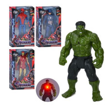 Фігурки для гри 1873CBDE (96шт) AV, 19,5см, світло, рухливі руки та ноги, 4 види, на бат(табл), в кор-ці, 12,5-20,5-5см