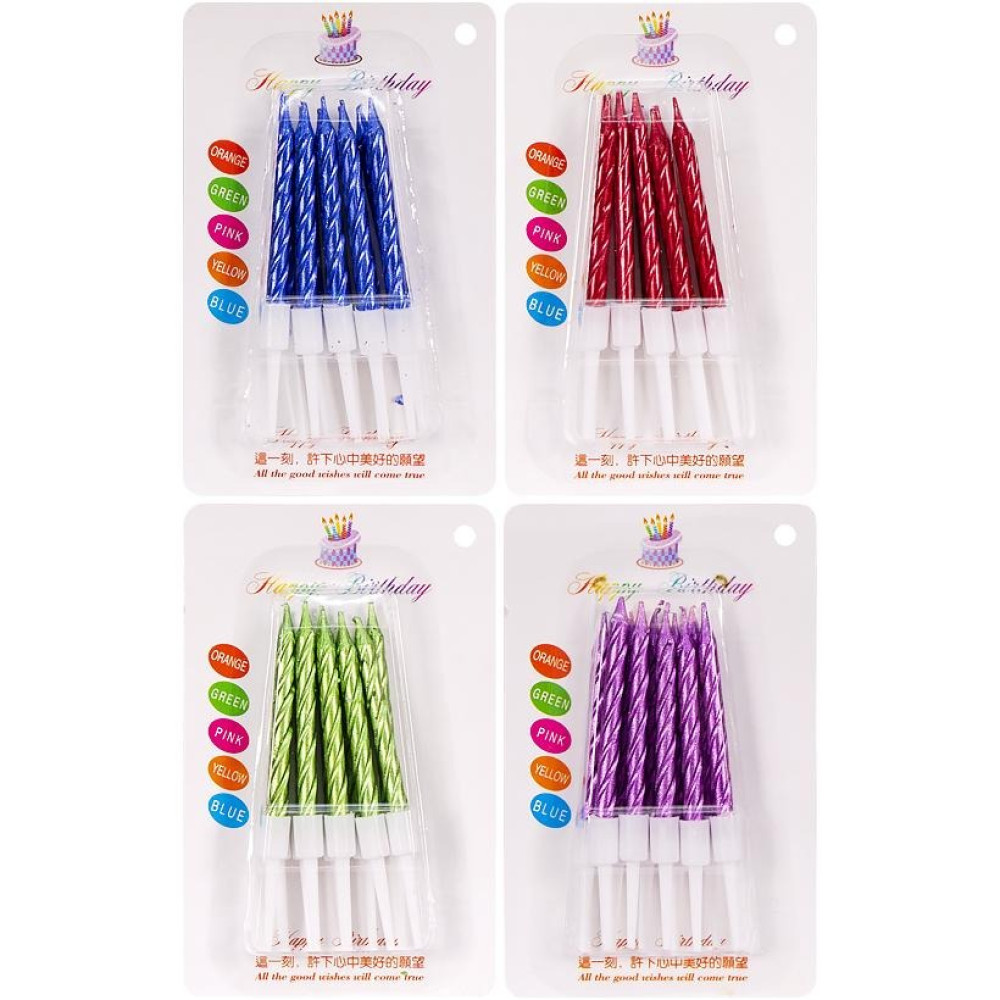 Свічки для торта 10-91 "Металік" (95883)